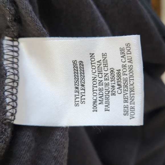 Z SUPPLY Zephyr Jersey Tie Front Button Romper in Vintage Black Size Small - Picture 8 of 10